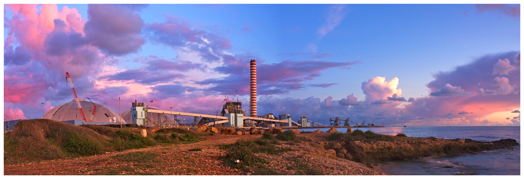 Tramonto centrale Civitavecchia