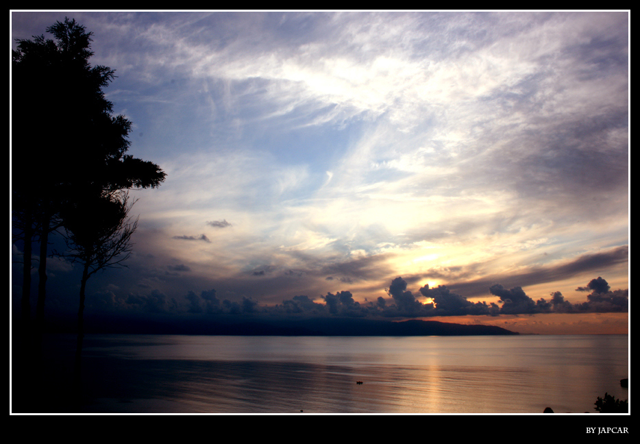 Tramonto sul golfo di Patti