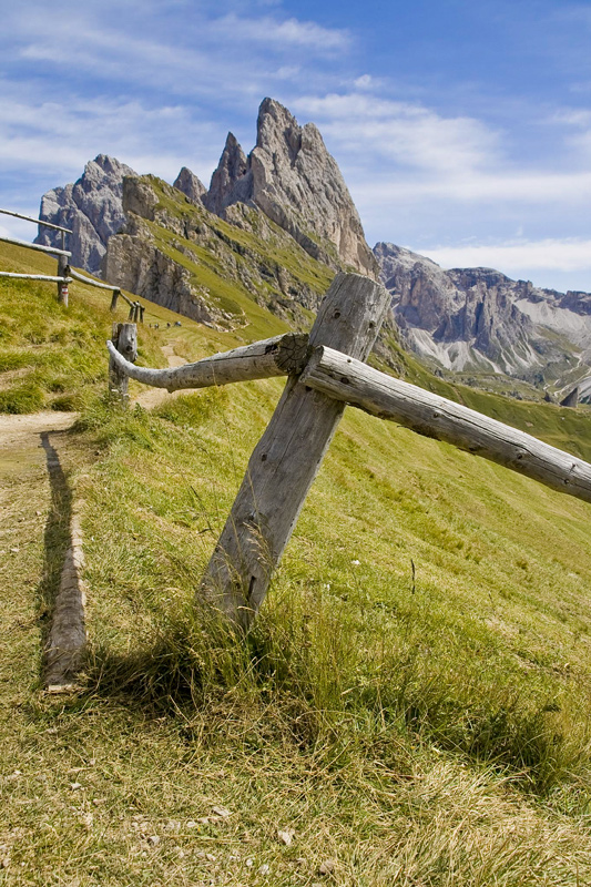 In Val Gardena: sentiero sulle