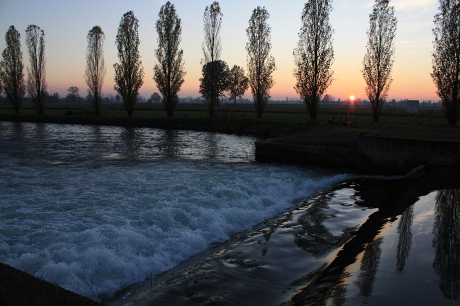 tramonto.....sul canale