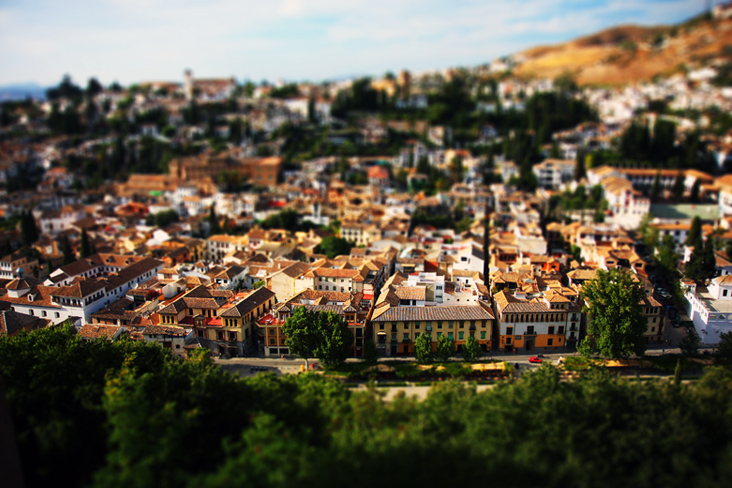 Granada (tilt shift style)