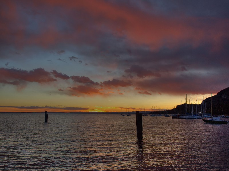 Tramonto sul Garda
