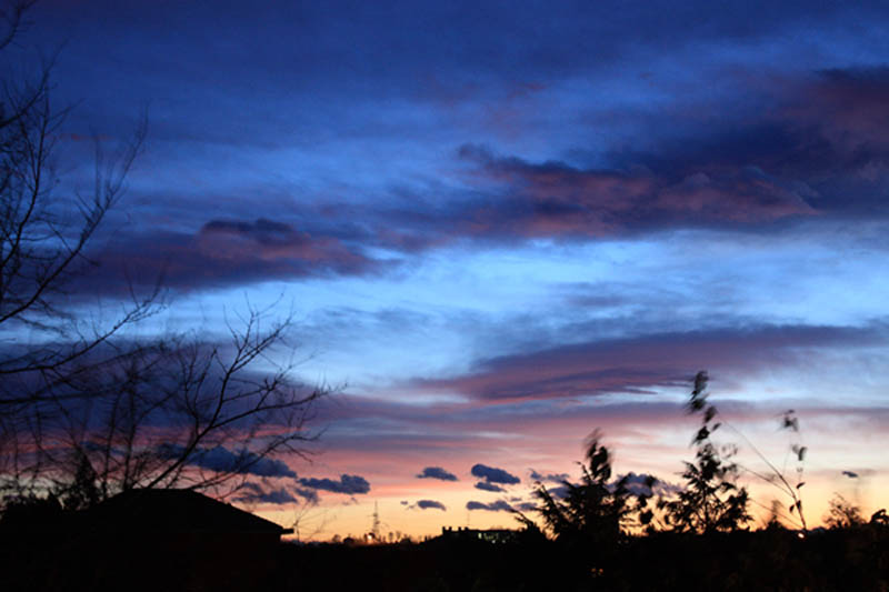 Vista dal balcone di casa