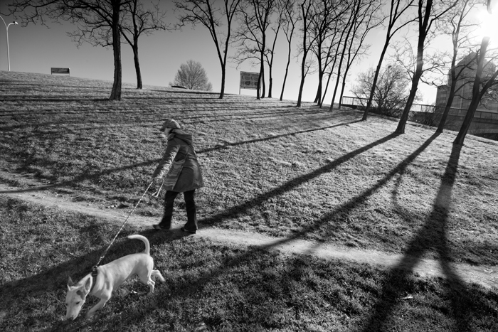 A girl and her dog Charlie