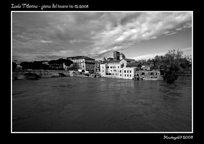 piena del tevere....
