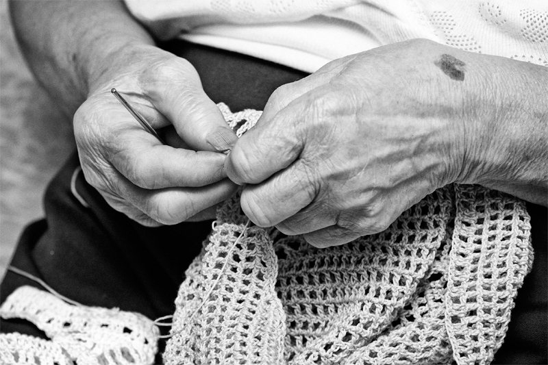 Lavorare all'uncinetto