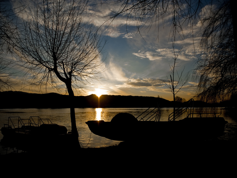 Il lago di sera