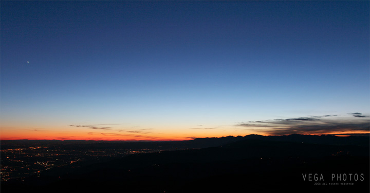 Tramonto sulla pianura