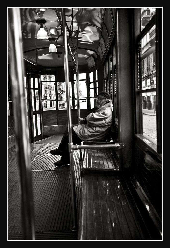 in tram