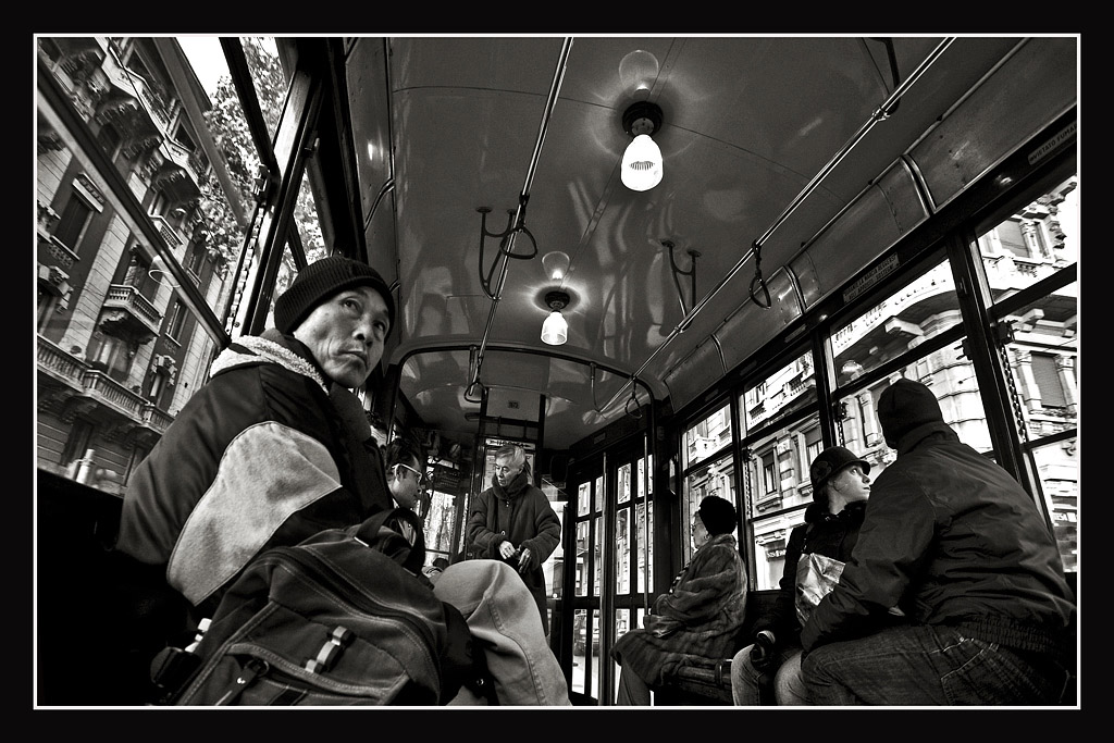 in tram