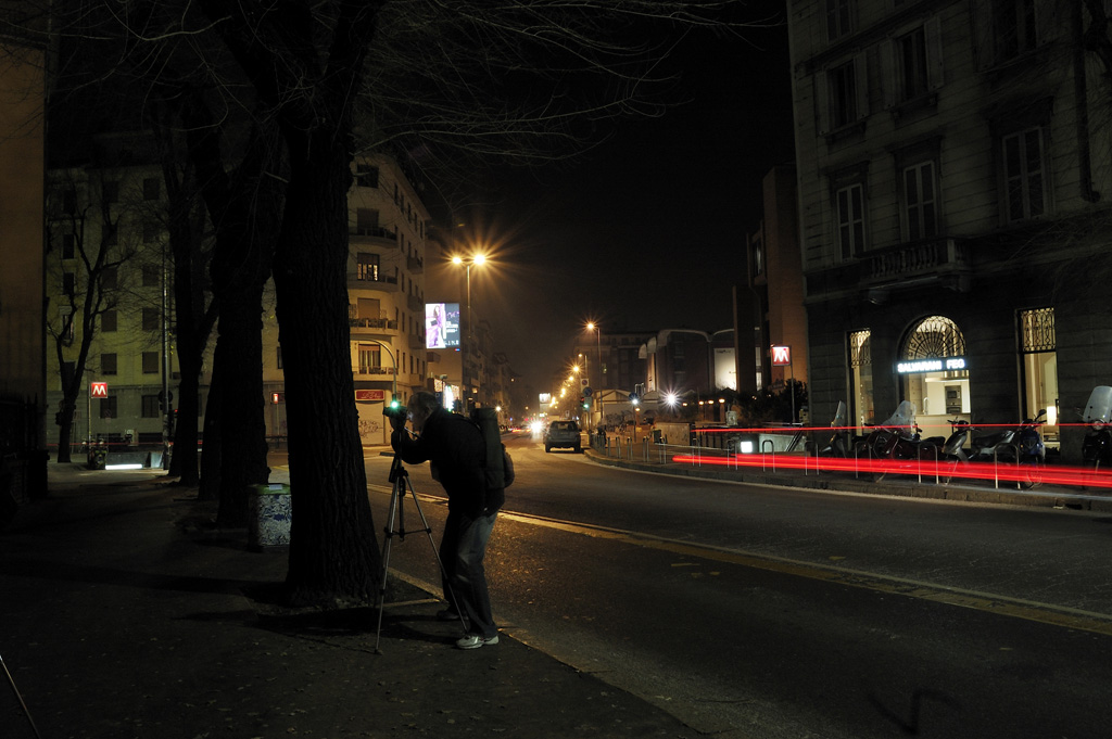 Fotografo nella notte