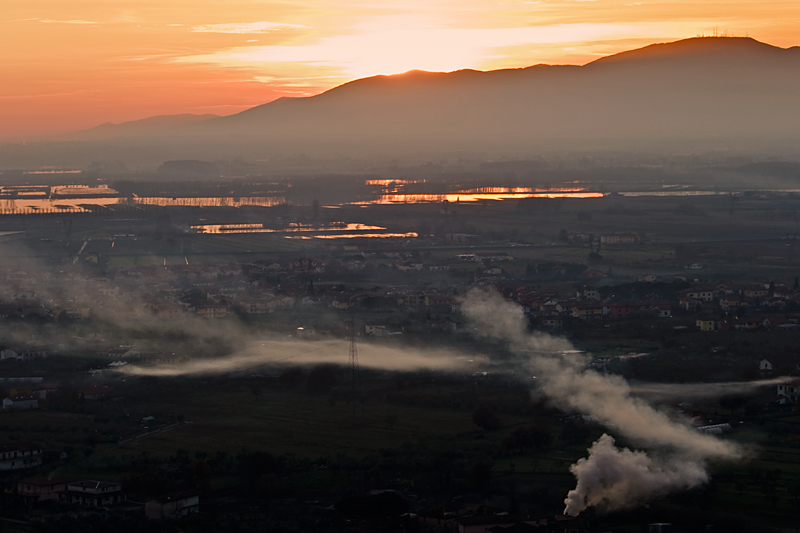 I fumi del tramonto