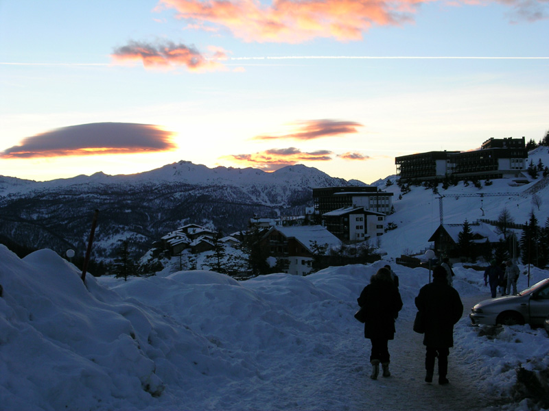 Tramonto al Sestriere