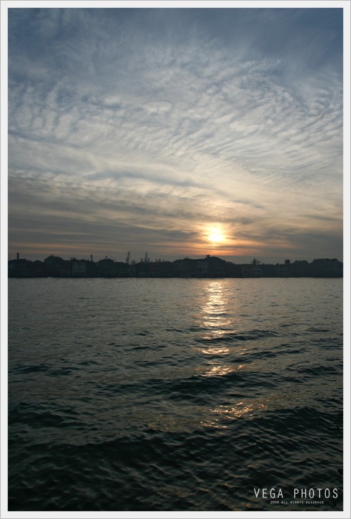 tramonto a Venezia