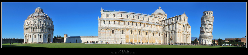 Panoramica: Pisa - Piazza dei miracoli