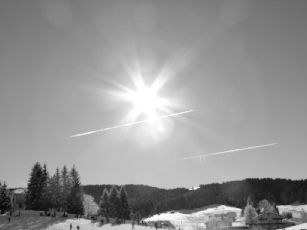 Raggi di sole dopo la nevicata