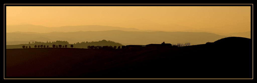 crete senesi - tramonto