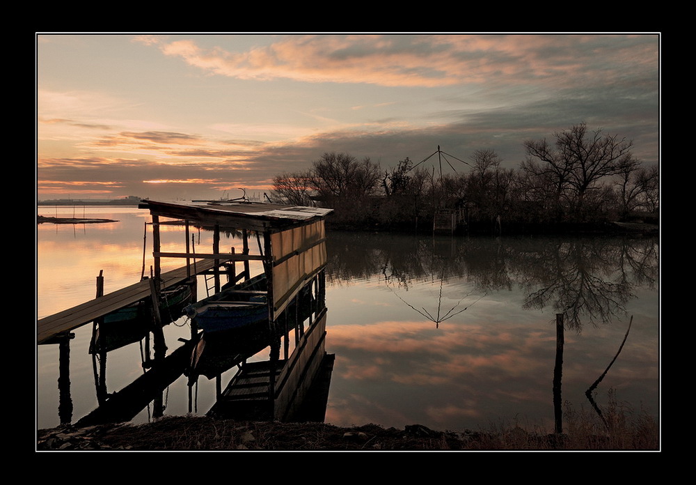 Ombre e riflessi nella sera