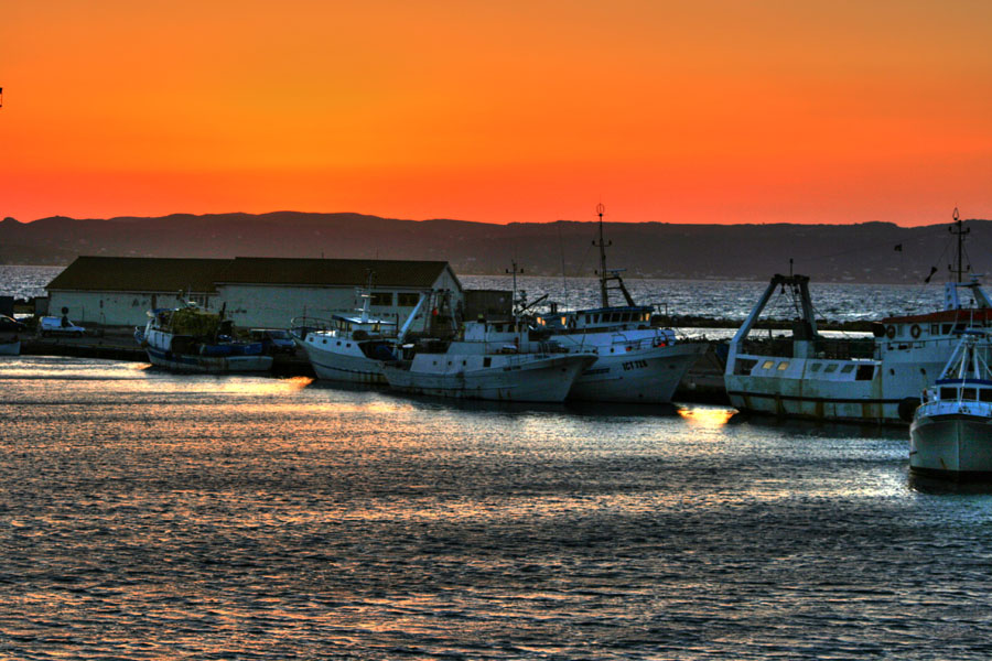 tramonto al porto