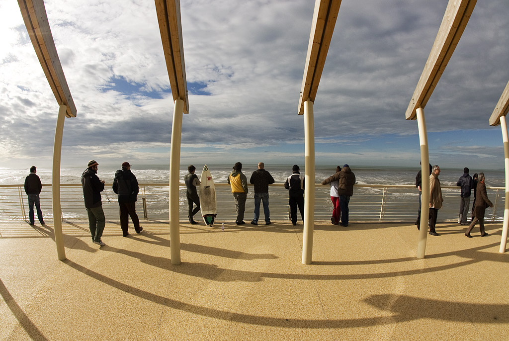 Una Domenica mattina sul pontile di Lido......