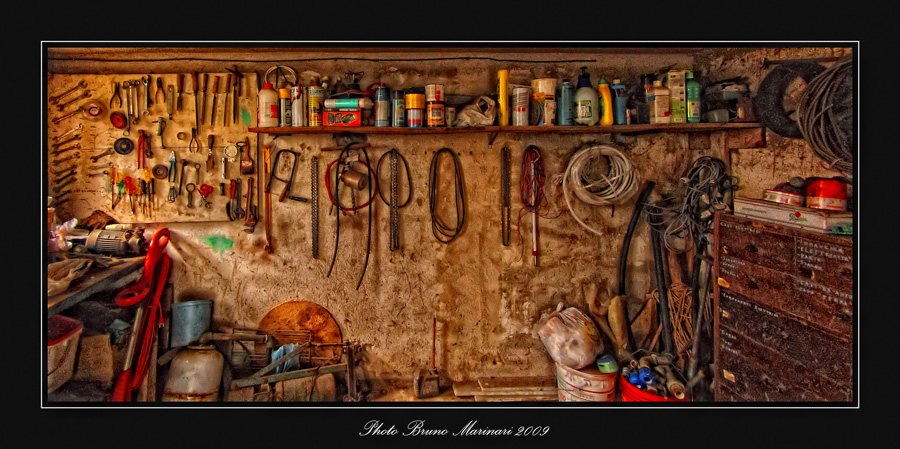 Nel vecchio garage.....