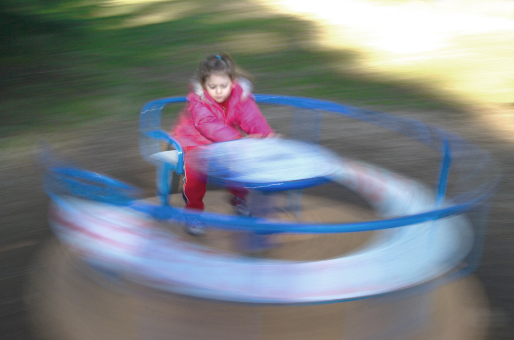 Al parco, da soli, d'inverno