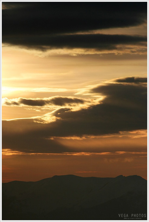 Silhouette al tramonto (Monte Cesen)