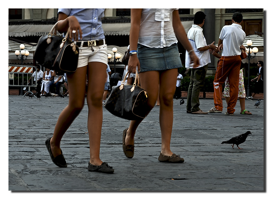 Le gambe... in fila per quattro e poi...