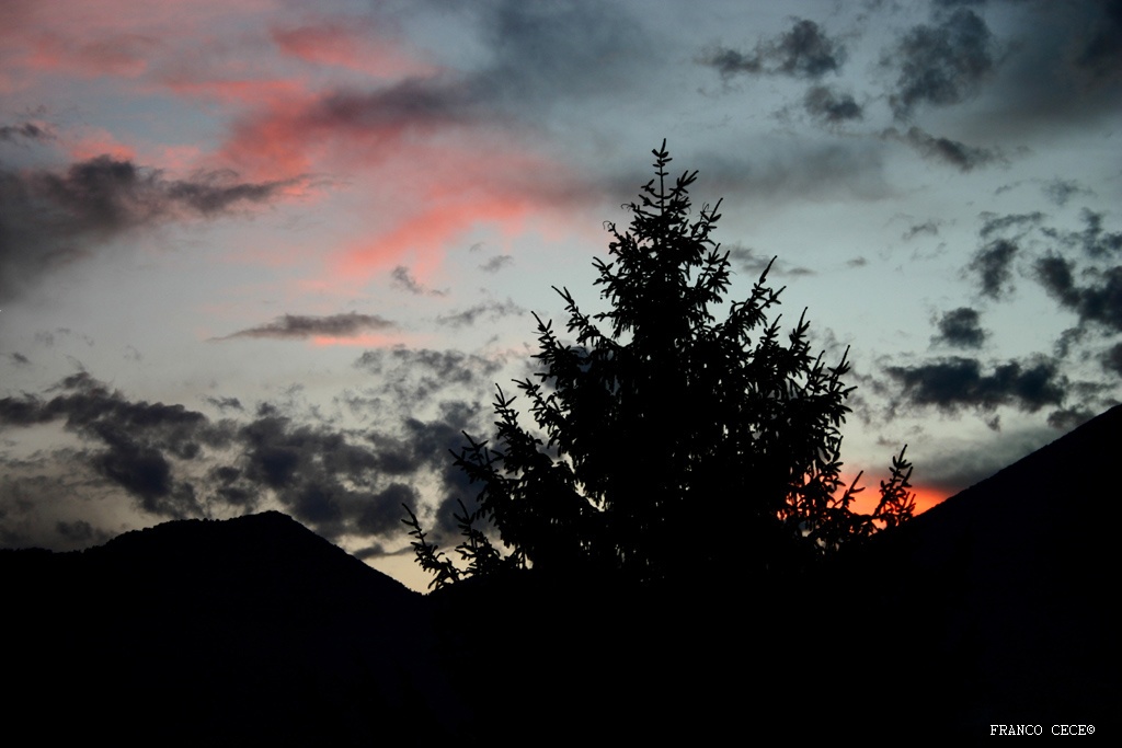 tramonto dopo un temporale