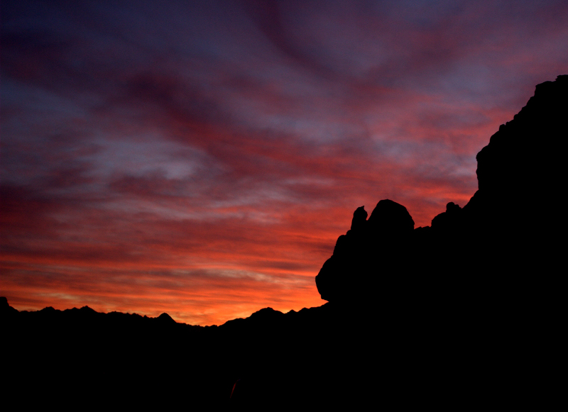 Tramonto nel deserto