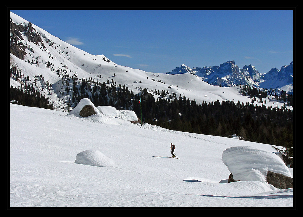A spasso con gli sci