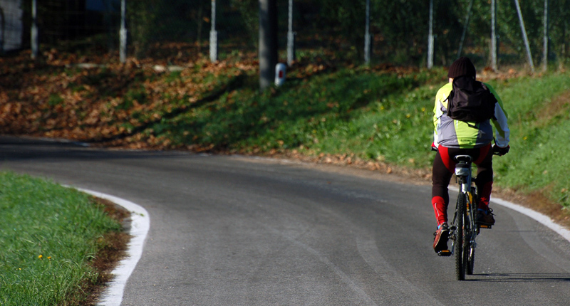 Pedalando in bicicletta