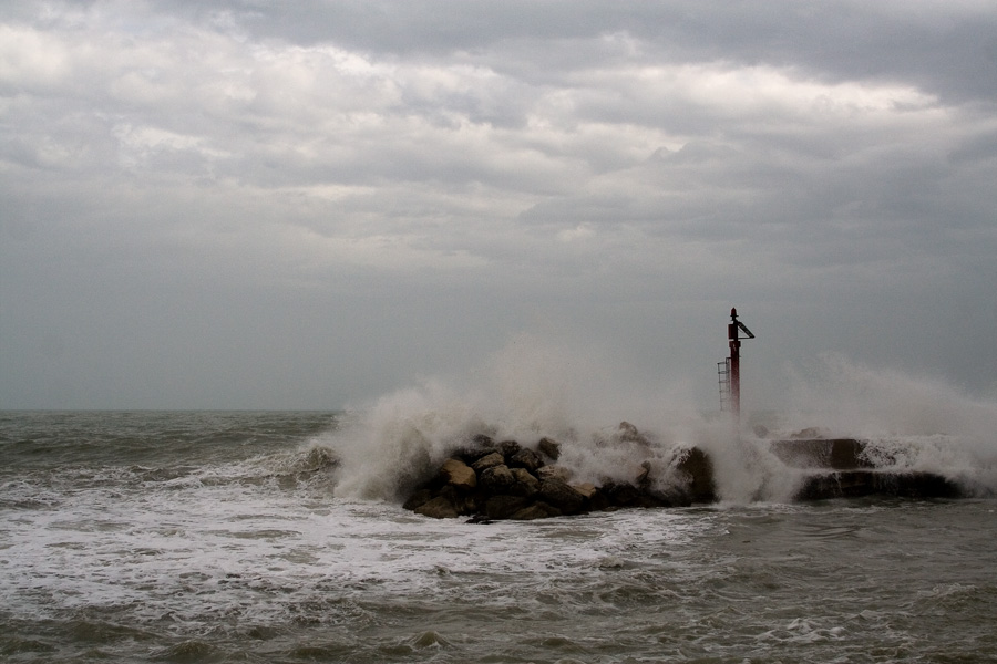il mare in tempesta
