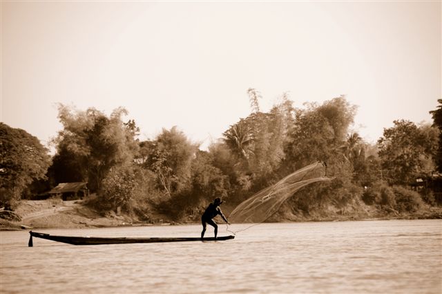 pescatori a Don kong (Laos)