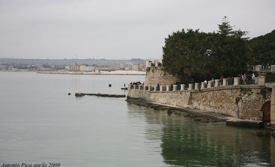 Siracusa,Ortigia veduta (passeggio-FonteAretusa)