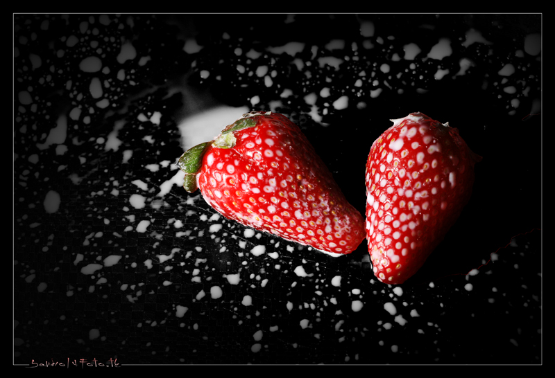 Strawberries in love....