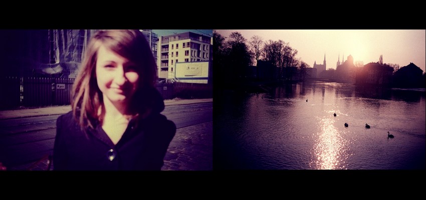 la mattina a Wroclaw con Karolina