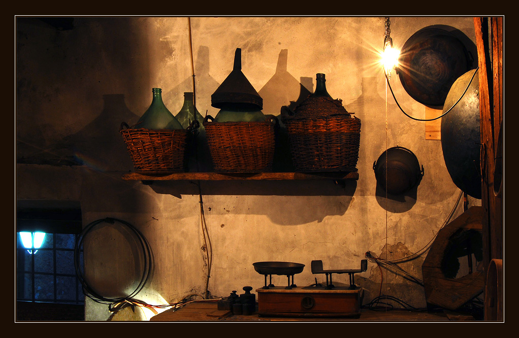 nella cantina del vecchio contadino