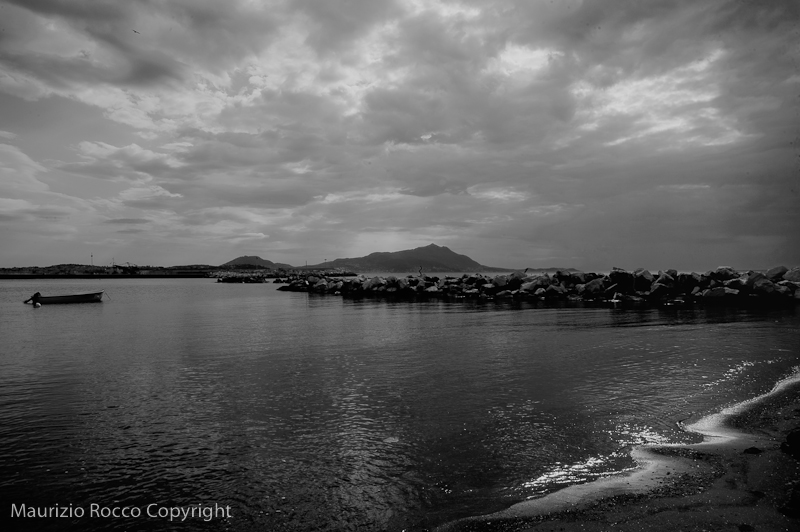 Una spiaggia isolata.