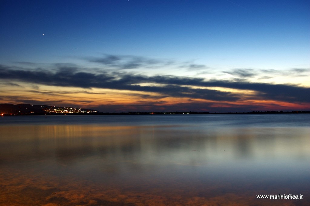 crepuscolo nella laguna