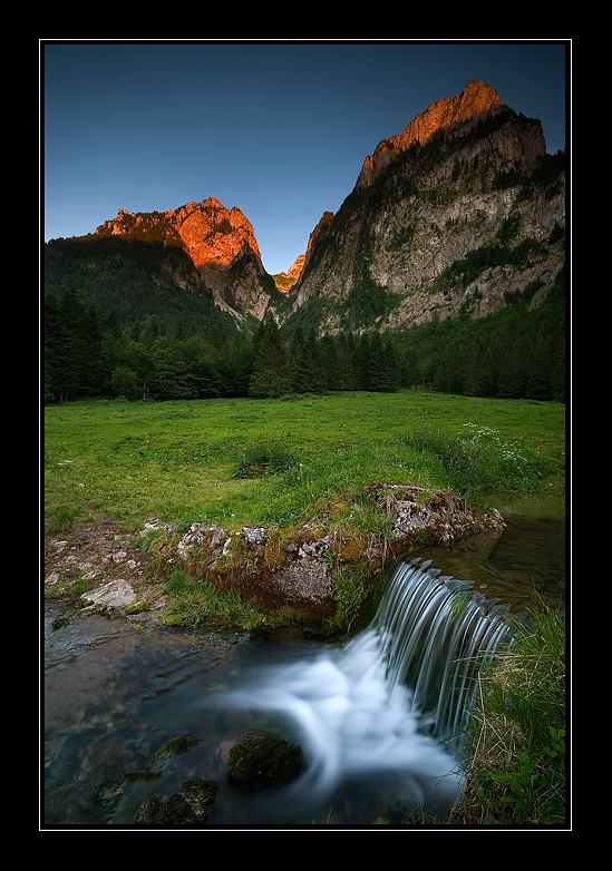 Tramonto di montagna