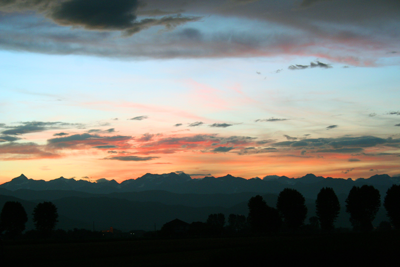 Tramonto alpino