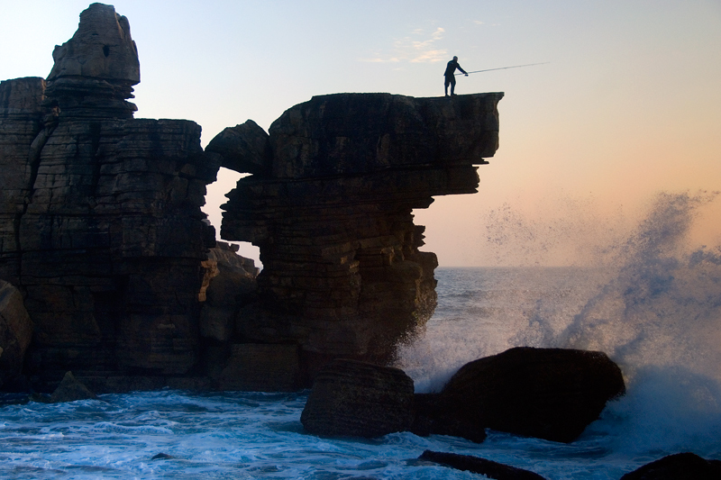 Il pescatore sull'onda