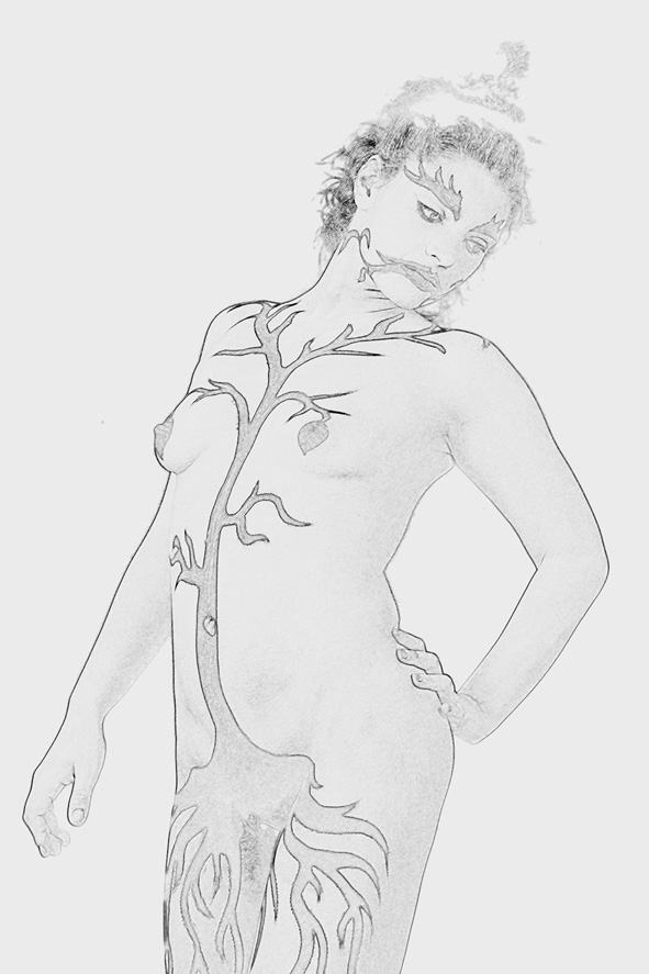 noemi di lorenzo body painting 1