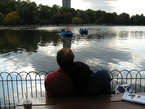 At Hyde Park with my mum