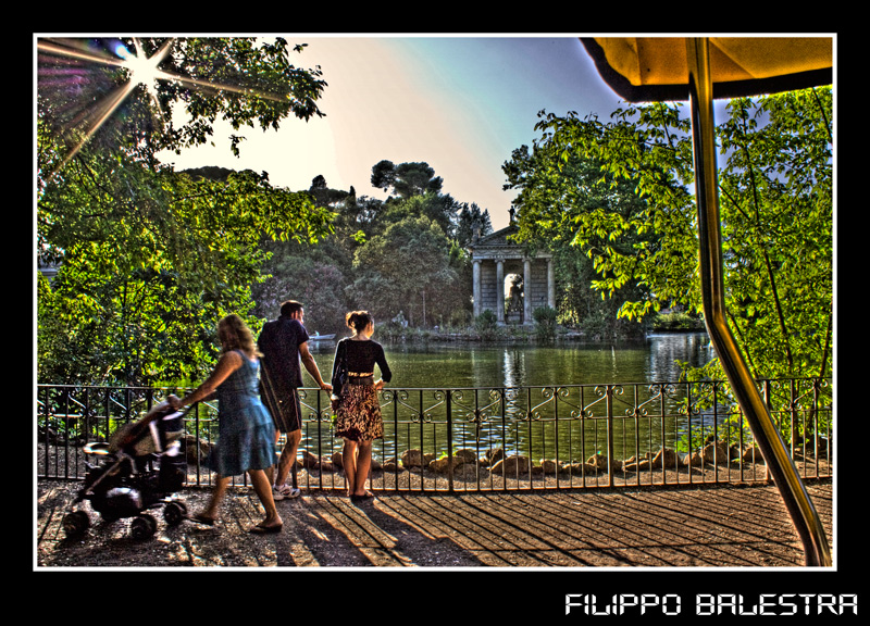 laghetto villa borghese