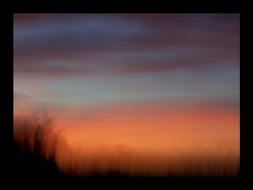 Come su di un quadro (tramonto a Massama, Oristano)