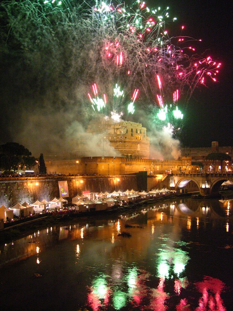 Fuochi a Castel Sant'Angelo
