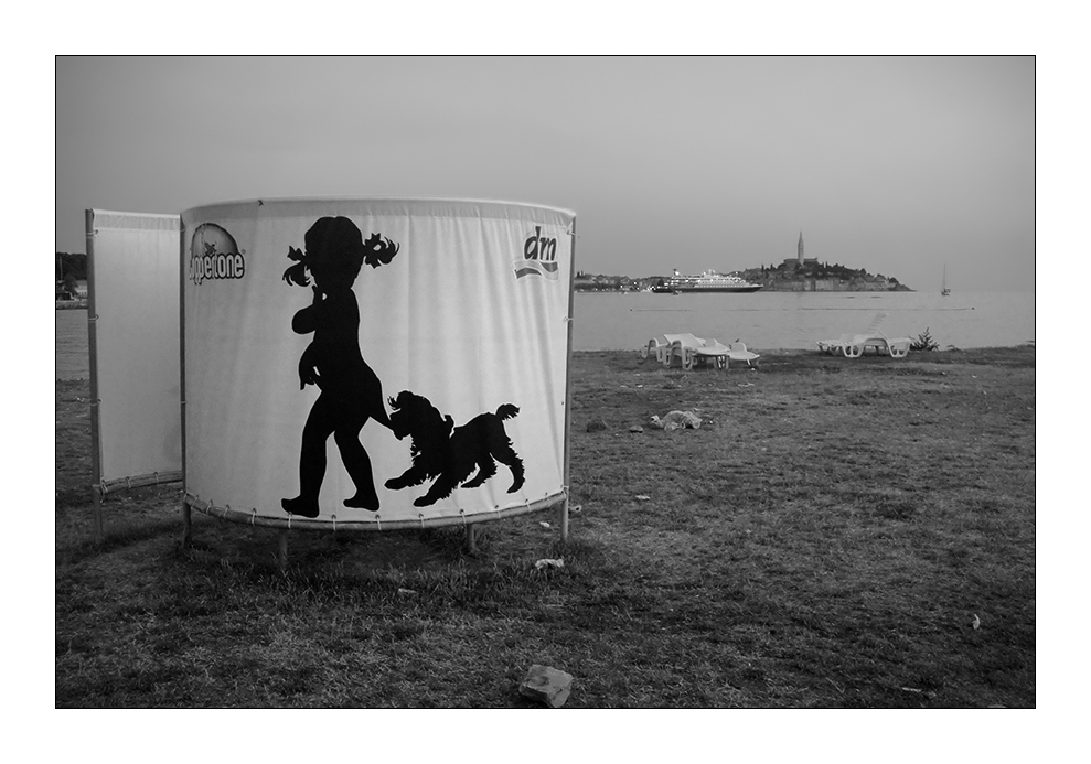 Rovigno, dopo il tramonto