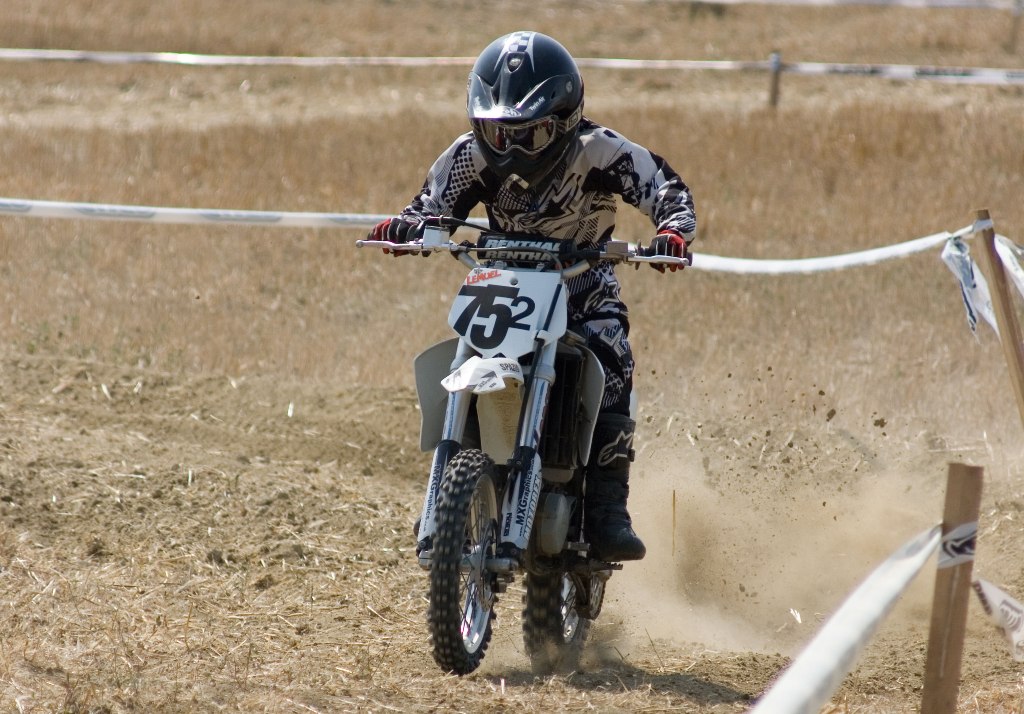 motociclista in erba